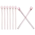 thumbnail image 1 of Uxcell Glasses End Tips 4 Pairs Eyeglass Anti Slip Ear Sock Pieces Tube Sleeve Replacement Temple, Pink Style 11, 1 of 5