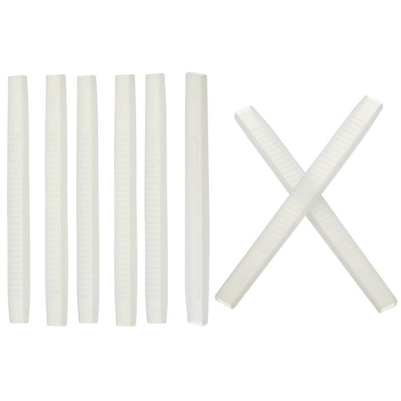 Uxcell Glasses End Tips 4 Pairs Eyeglass Anti Slip Ear Sock Pieces Tube Sleeve Replacement Temple, White Style 7