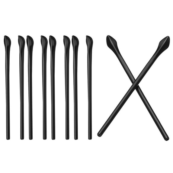 Uxcell Glasses End Tips 5 Pairs Eyeglass Anti Slip Ear Sock Pieces Tube Sleeve Replacement Temple, Black Style 3