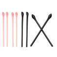 thumbnail image 1 of Uxcell Glasses End Tips Eyeglass Anti Slip Ear Sock Pieces Tube Sleeve Soft Model 3, Black Pink 4 Pairs, 1 of 5
