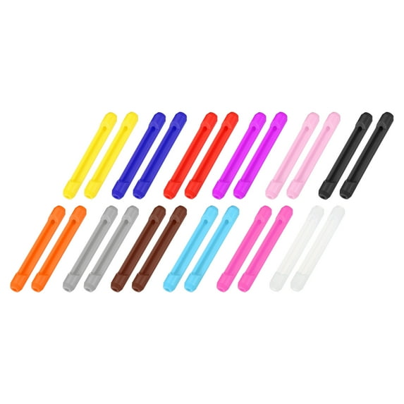 Uxcell Glasses Temple End Tips Eyeglass Arms Legs Replacement Ear Sock Pieces Anti Slip Tube Sleeve 12 Colors 12 Pair