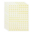 thumbnail image 1 of Uxcell Glitter Letters Sticker, 1040 Pcs 4 Sheets Self Adhesive Mailbox Stickers Alphabet Stickers Gold, 1 of 6