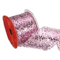 thumbnail image 1 of Uxcell Glitter Mesh Wired Ribbon, Webbed Sequin Diamond Mesh Wire Ribbon for Wreaths Garland Bows Pink, 1 of 6