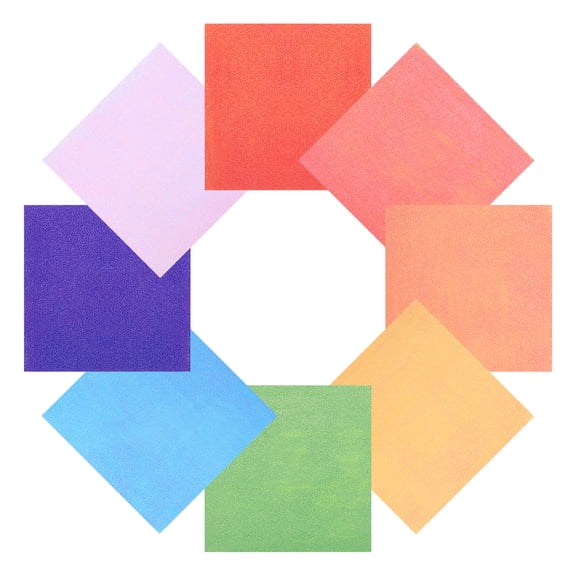 Uxcell Glitter Origami Paper 120 Sheets, 6"x6" 70gsm Square Sheets Pearlescent Colorful Easy Fold Paper for DIY Handmade Arts Craft Gift Crane Wedding Party Birthday Decoration
