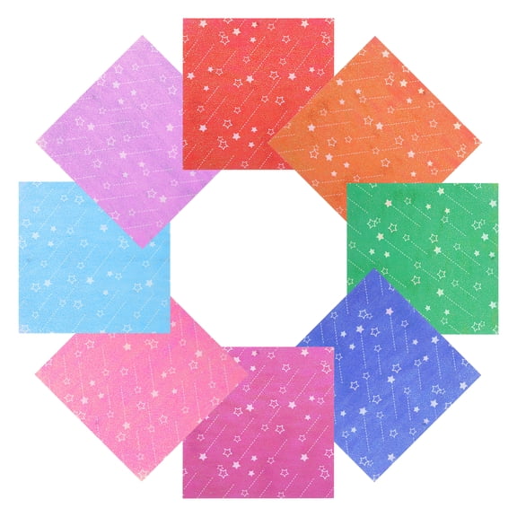 Uxcell Glitter Origami Paper 30 Sheets, 6"x6" 70gsm Square Sheet Pearlescent Colorful Easy Fold Paper for DIY Handmade Arts Craft Gift Crane Wedding Party Decoration
