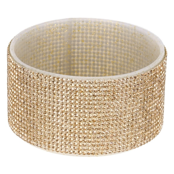 Uxcell Glitter Silicone Boot, Diamond Water Bottle Protective Boot Shining Anti Slip Cup Sleeve Accessories Gold 2.8"