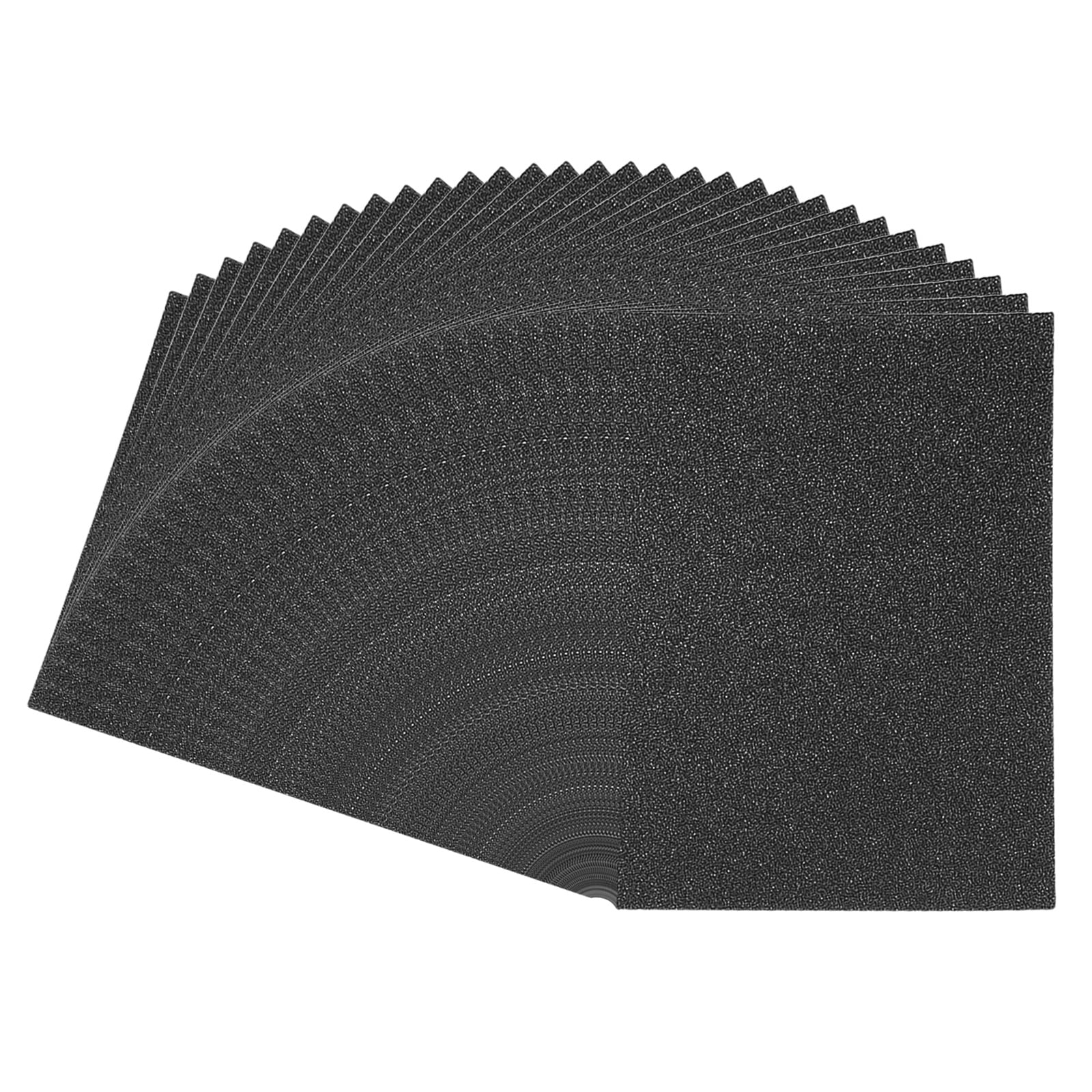 Uxcell Glitters Cardstock, 30Sheets A4 Sparkling No-Shed Shimmer Glitters Paper, Black
