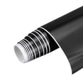 thumbnail image 1 of Uxcell Gloss Vinyl Sheet Roll 11.8 in x 6 FT Self Adhesive for Craft Black, 1 of 4
