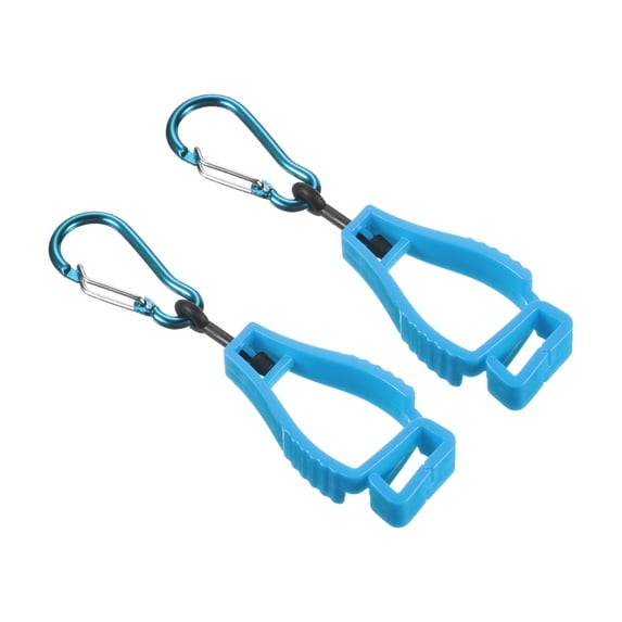 Uxcell Glove Keeper, Gloves Helmet Grabber Catcher Clips Holder, Sky Blue 2 Pack