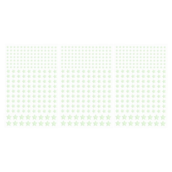 Uxcell Glow in the Dark Stars Decals Decor Green Wall Stickers for Ceiling Bedroom 3 Set