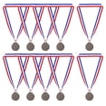 thumbnail image 1 of Uxcell Gold Award Medals, 3rd  Style Winner Medals with Neck Ribbon, Copper 10Pcs, 1 of 6