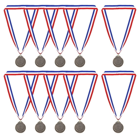 Uxcell Gold Award Medals, 3rd Style Winner Medals with Neck Ribbon, Copper 10Pcs