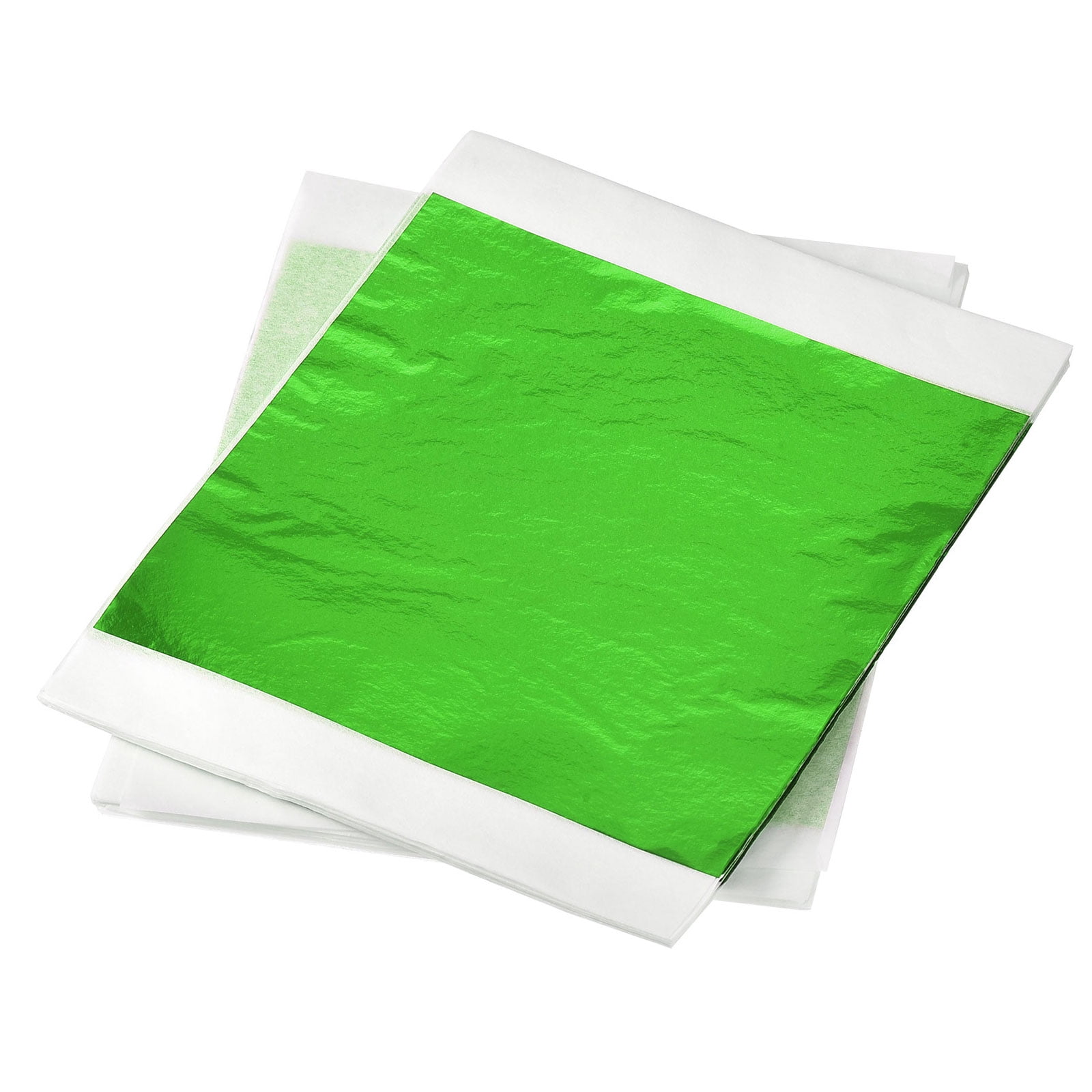 Uxcell Gold Leaf Foil Sheet, Green Leaf Papers, 5.5 x 5.5inch for Art ...