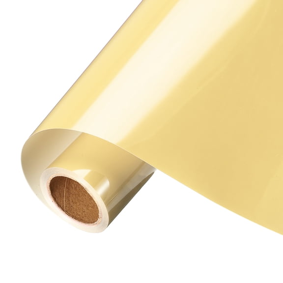 Uxcell Cream Heat Transfer Vinyl, 10 Inch x 9.8ft Vinyl Roll
