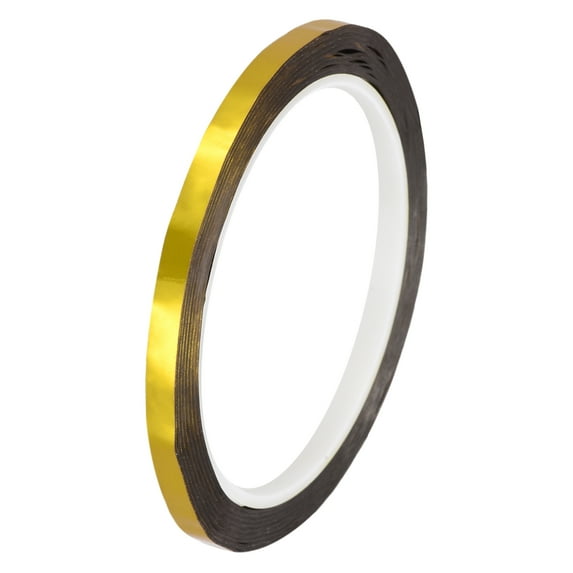 Uxcell Gold Tone Metalized Tape Decoration Tape 1/4 Inch x 55 Yards 3 Pack