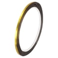 thumbnail image 1 of Uxcell Gold Tone Metalized Tape 1/8" x 55 Yards Decoration Tape Pack of 6, 1 of 4