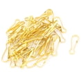 thumbnail image 1 of Uxcell Gold Tone Snap  Hooks Clip Lanyard Zipper Pull 25mm 50Pcs, 1 of 1