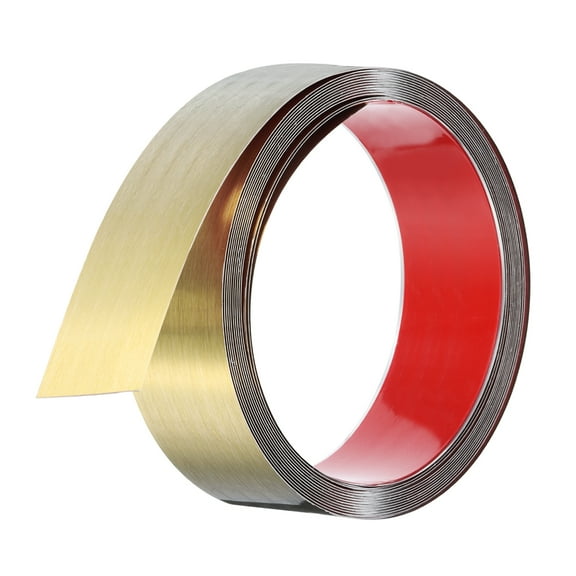 Uxcell Gold Trim Peel and Stick, Self Adhesive Mirror Trim Border 13ft x 2" for Mirror Frame Wall Cabinet Tile Edge Molding