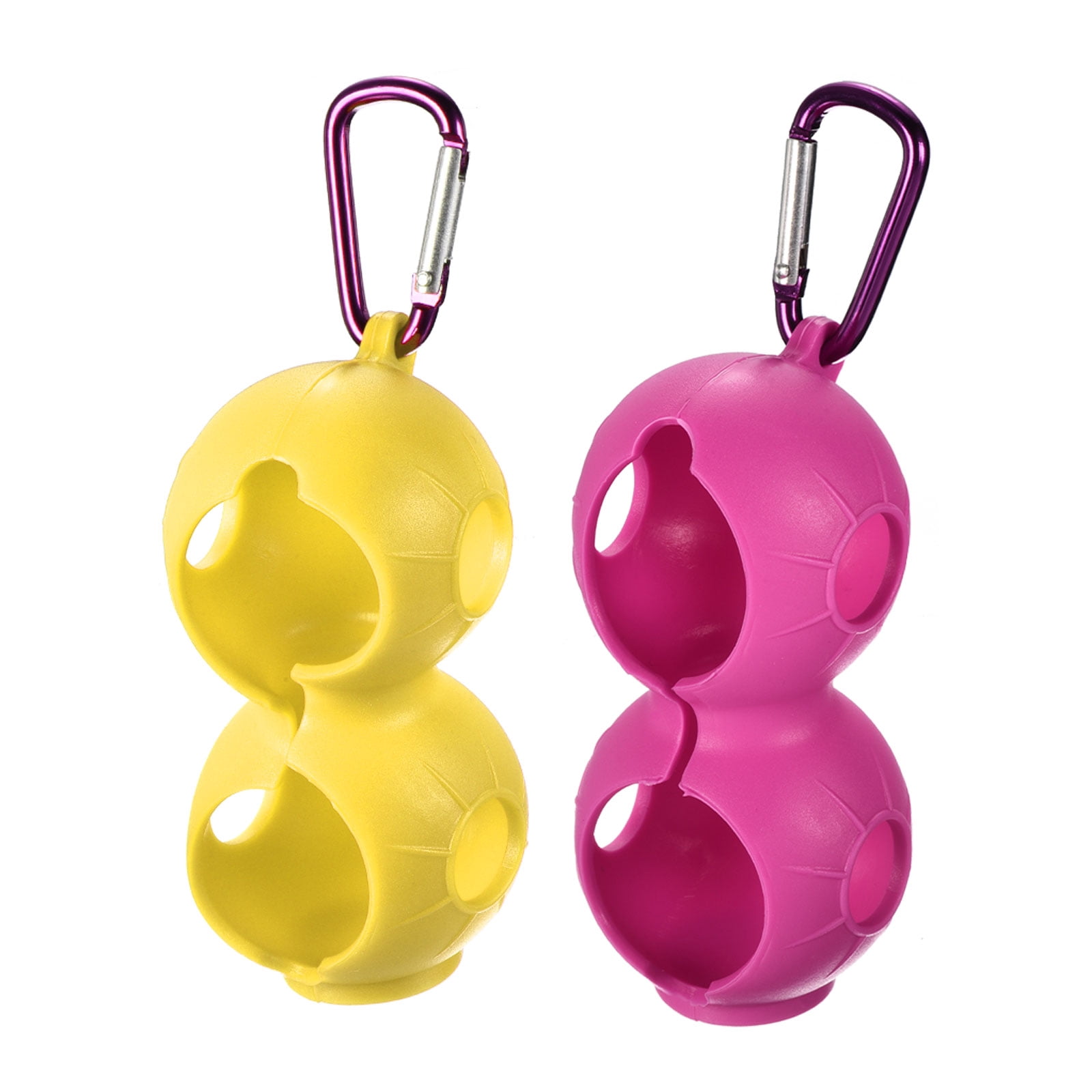 Uxcell Golf Ball Holder, 2 Pack Silicone 2 Balls Carrier Protective ...