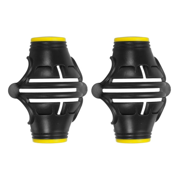 Uxcell Golf Ball Marker Stencil 360 Triple Line Alignment Marking Tool Black/Yellow, 2 Pcs