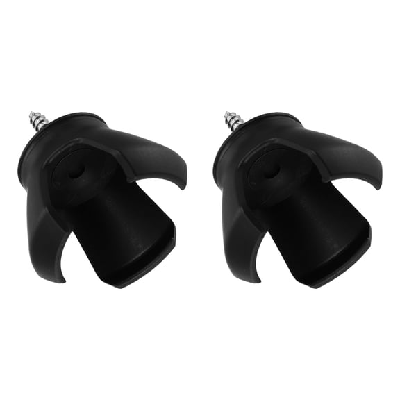 Uxcell Golf Ball Retriever, Golf Ball 3-Prong Pick Up Grabber Back Saver Claw Putter Grip Picker Upper Tool 2Pcs & Black for Golfers Swing Handle Accessories