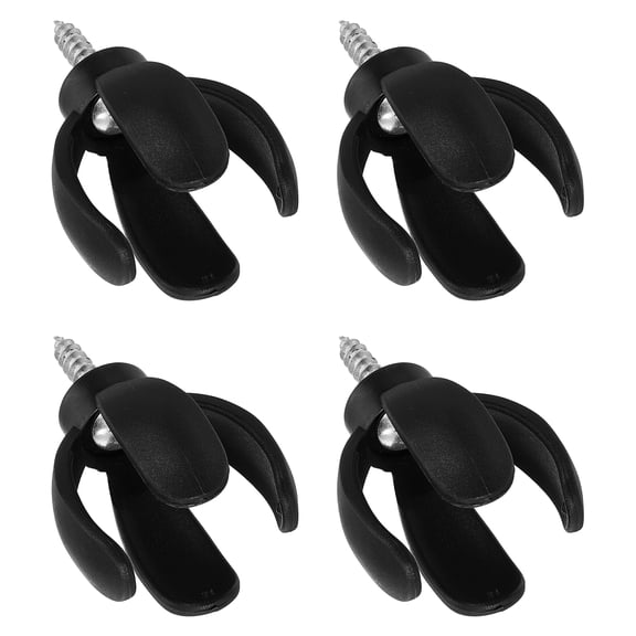 Uxcell Golf Ball Retriever, Golf Ball Pick Up Grabber Back Saver Claw Putter Grip Picker Upper Tool 4Pcs & Black for Golfers Swing Handle Accessories