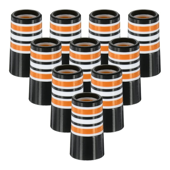 Uxcell Golf Ferrules 0.370 Inch ID, 10 Pack Tapered Golf Club Ferrules Multi-Ring Iron Ferrule Rings, Orange