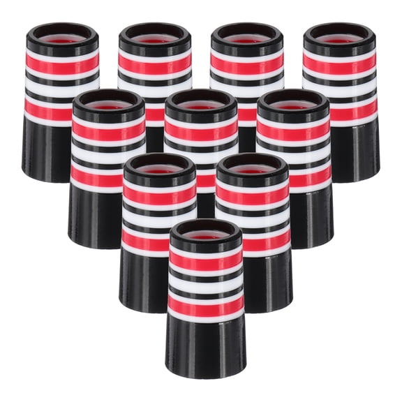 Uxcell Golf Ferrules 0.370 Inch ID, 10 Pack Tapered Golf Club Ferrules Multi-Ring Iron Ferrule Rings, Red