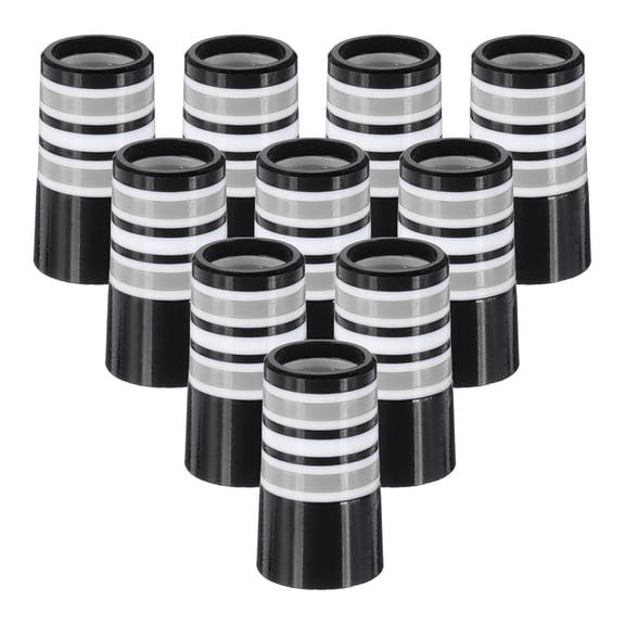 Uxcell Golf Ferrules 0.370 Inch ID, 10 Pack Tapered Golf Club Ferrules Multi-Ring Iron Ferrule Rings, Silver