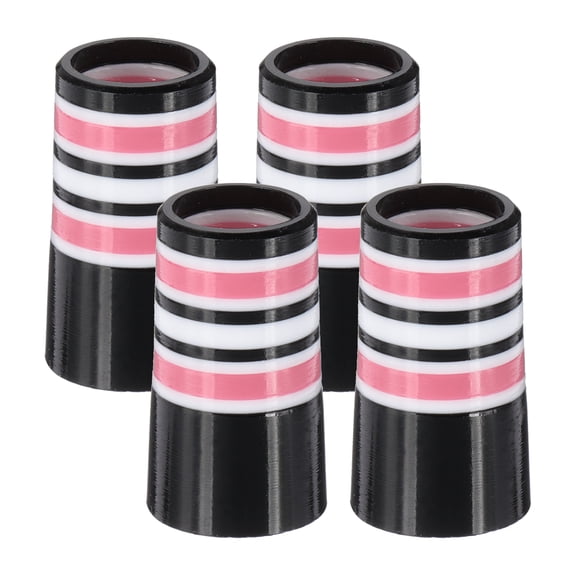 Uxcell Golf Ferrules 0.370 Inch ID, 4 Pack Tapered Golf Club Ferrules Multi-Ring Iron Ferrule Rings, Pink