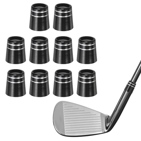Uxcell Golf Ferrules Tapered Golf Club Ferrules Shaft Ferrules with Dual Chrome Ring 0.531" OD 0.339" ID 10 Pack