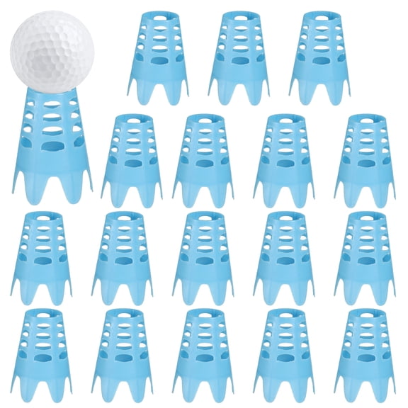 Uxcell Golf Simulator Tees, 1.8 Inch &18Pcs & Blue Indoor Golf Tees Simulator Practice Training -Fitting for (Winter Turf Range Hitting)