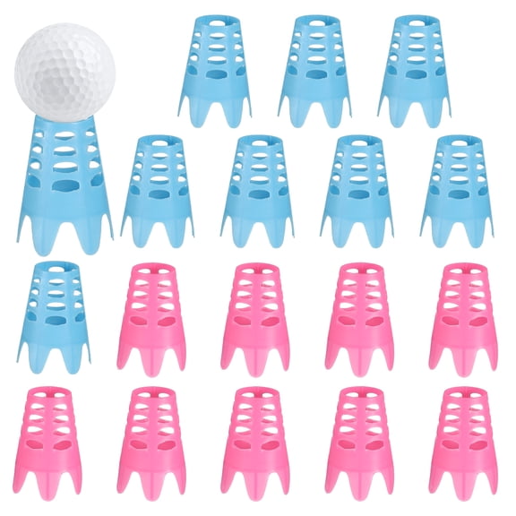 Uxcell Golf Simulator Tees, 1.8 Inch &18Pcs & Red/Blue Indoor Golf Tees Simulator Practice Training -Fitting for (Winter Turf Range Hitting)