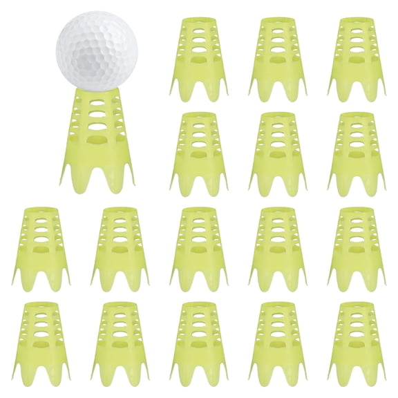 Uxcell Golf Simulator Tees, 1.8 Inch &18Pcs & Yellow Indoor Golf Tees Simulator Practice Training -Fitting for (Winter Turf Range Hitting)