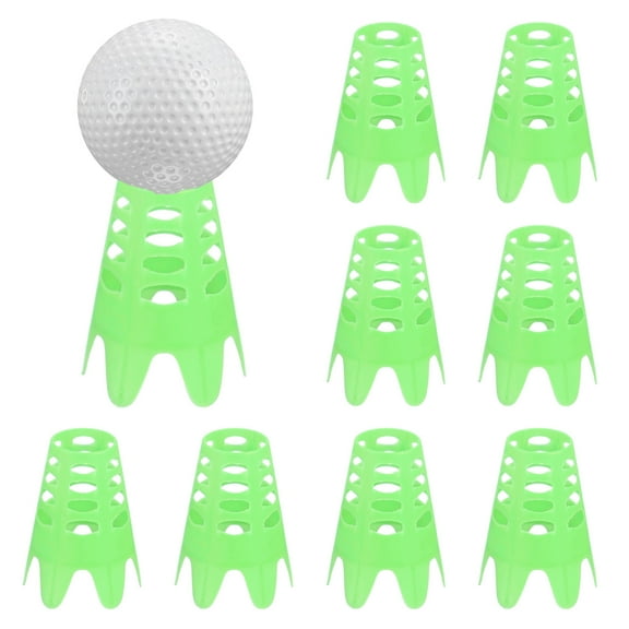 Uxcell Golf Simulator Tees [8PCS] - Plastic Golf Tees Use for Driving Range & Winter Turf  - [Green - 1.77 IN]