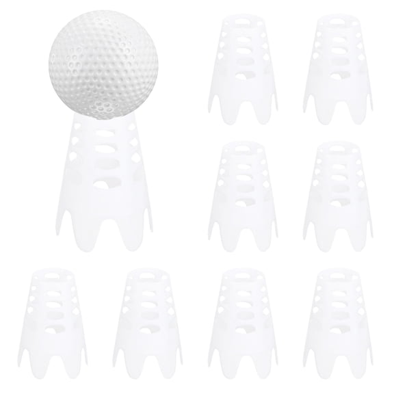 Uxcell Golf Simulator Tees [8PCS] - Plastic Golf Tees Use for Driving Range & Winter Turf  - [White - 1.77 IN]