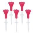 thumbnail image 1 of Uxcell Golf Tee, 5 Pack Adjustable Height Plastic Golf Tees with Triangle Mark, Red (3-1/2 Inch), 1 of 6