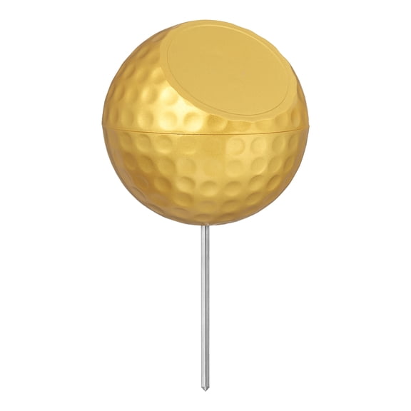 Uxcell Golf Tee Markers, Plastic Position Ball Markers, Flat Golf Ball Marker, Gold-Fitting for (Driving Range Boundary Markings/Temporary Area Markings)