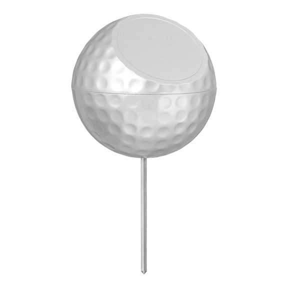 Uxcell Golf Tee Markers, Plastic Position Ball Markers, Flat Golf Ball Marker, Silver-Fitting for (Driving Range Boundary Markings/Temporary Area Markings)