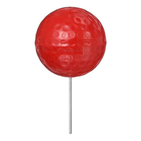 Uxcell Golf Tee Markers, Plastic Position Ball Markers, Round Golf Ball Marker, Red-Fitting for (Driving Range Boundary Markings/Temporary Area Markings)