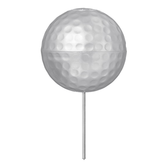 Uxcell Golf Tee Markers, Plastic Position Ball Markers, Round Golf Ball Marker, Silver-Fitting for (Driving Range Boundary Markings/Temporary Area Markings)
