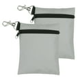 thumbnail image 1 of Uxcell 2 Pcs Golf Tee Pouch 5.5" x 6.7" Professional Zipper Golf Tee Bag with Metal Lobster Claw Clip Gray, 1 of 7