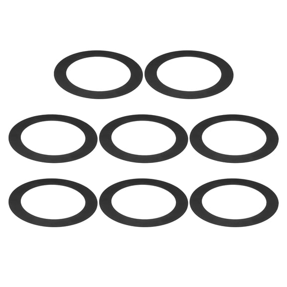 Uxcell Goof Rings Inner Diameter 2.99", Outer Diameter 4.72", 8 Pcs Black