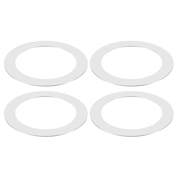 Uxcell Goof Rings Inner Diameter 3.86", Outer Diameter 7.72", 4 Pcs Chrome