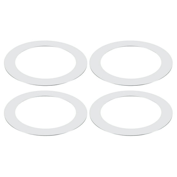 Uxcell Goof Rings for 4" Inch Recessed Can Lighting, 4.25" x 6.7", 4 Pcs, Chrome