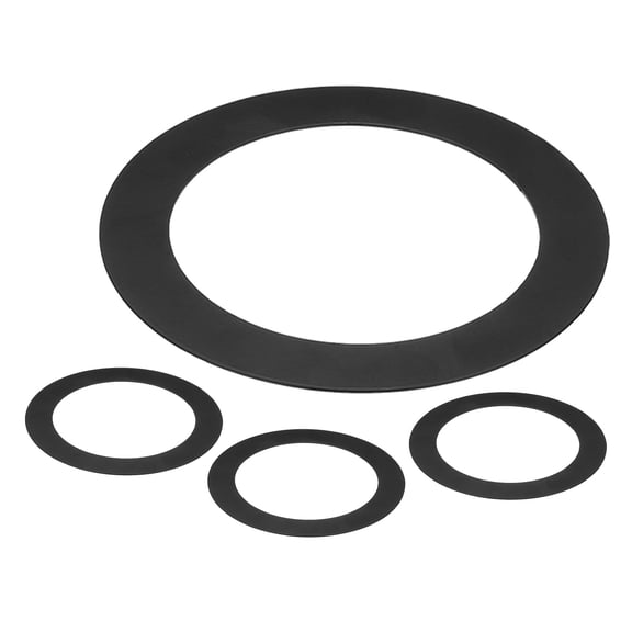 Uxcell Goof Rings for 4 Inch Recessed Lights, ID 4.25" x OD 6.7", 4 Pcs, Black