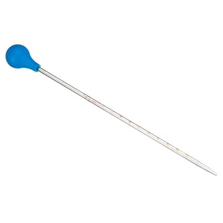 Uxcell Graduated Dropper Pipettes Kit, 0.1ml Borosilicate Glass Pipette with Rubber Cap for Lab, Clear