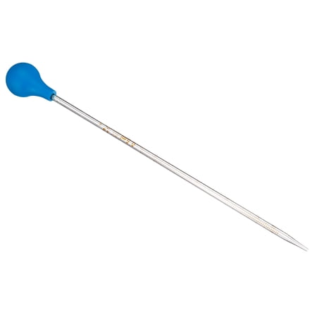 Uxcell Graduated Dropper Pipettes Kit, 0.5ml Borosilicate Glass Pipette with Rubber Cap for Lab, Clear