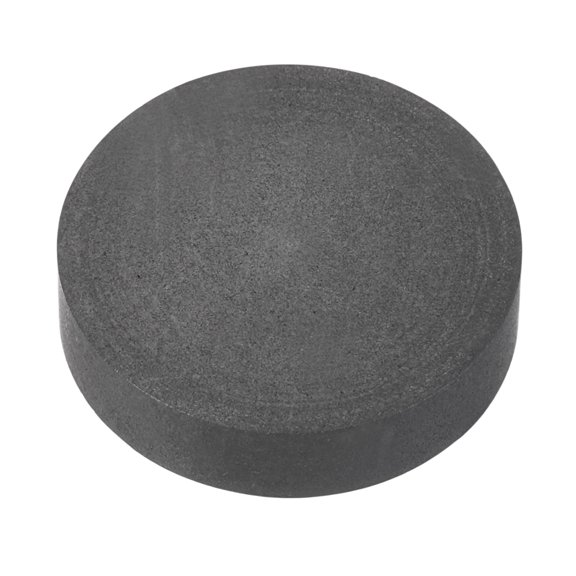 Uxcell Graphite Block 25x6mm(Dia.xT) Round High Purity Milling Surface, EDM Graphite Electrode Plate Board, High Temperature & Corrosion Resistant for Melting Casting, Electrolysis Electroplating