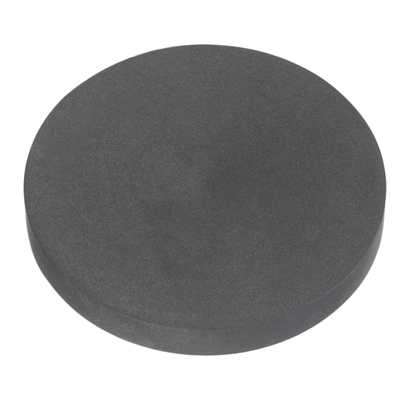Uxcell Graphite Block 50x6mm(Dia.xT) Round High Purity Milling Surface, EDM Graphite Electrode Plate Board, High Temperature & Corrosion Resistant for Melting Casting, Electrolysis Electroplating